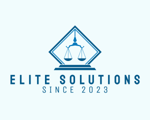 Justice Scale Legal Service logo design