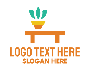 Pot Plant Furniture Bench logo