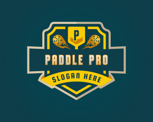 Pickleball Club Tournament logo design