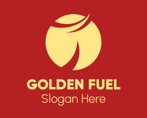 Golden Oriental Sunset logo design