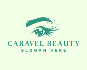 Beautiful Eye Lashes Makeup logo design