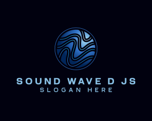 Circle Wave Pattern logo design