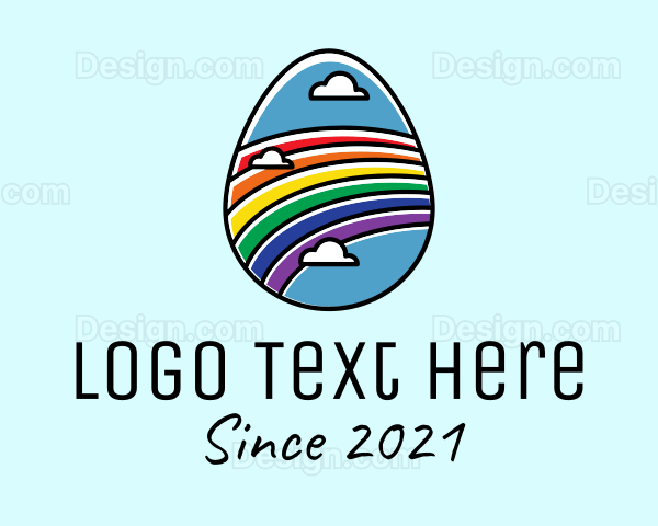 Rainbow Sky Egg Logo