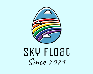 Rainbow Sky Egg logo design