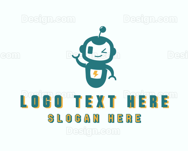 Video Game Robot Logo