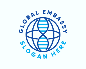 Global DNA Laboratory logo design