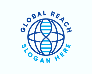 Global DNA Laboratory logo design