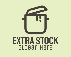 Gray Cooking Stock Pot logo design