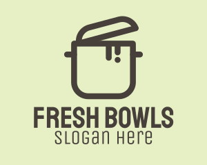 Gray Cooking Stock Pot logo design