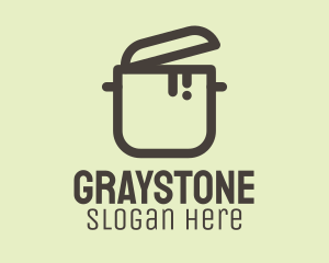 Gray Cooking Stock Pot logo