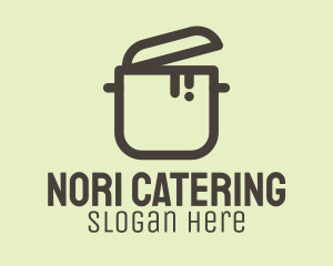 Gray Cooking Stock Pot logo design