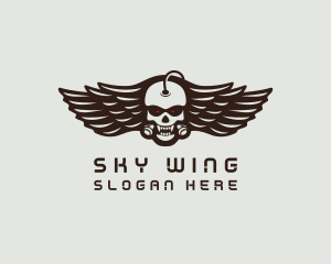 Angry Skull Wing logo
