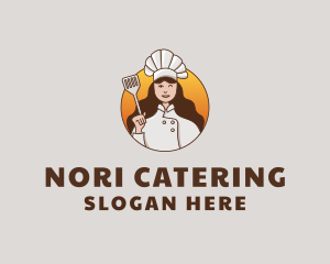 Woman Chef Cook logo design