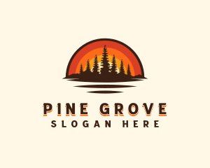 Forest Pine Tree logo