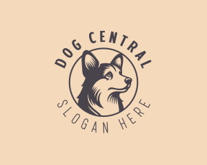 Husky Dog Breeder logo design