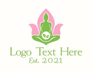 Pregnant Woman Yoga  logo