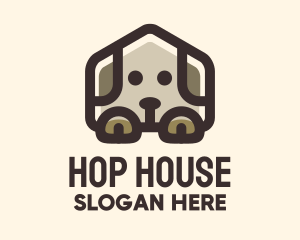 Brown Puppy House logo design