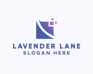 Digital Pixel Square logo design