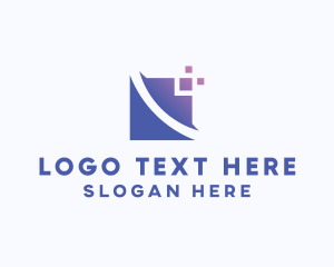 Digital - Digital Pixel Square logo design