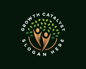 Human Tree Wellness logo design