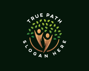 Human Tree Wellness logo design