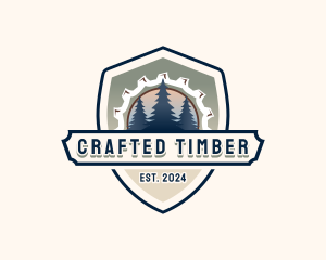 Woodcutter Woodwork Carpentry logo design