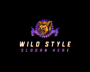 Wild Hyena Beast logo design