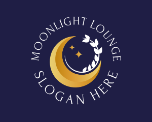 Elegant Crescent Moon  logo design