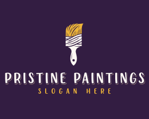 Paintbrush Painting logo design