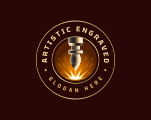 Premium Engraving Laser logo design