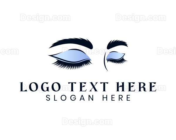 Feminine Beauty Eyelashes Logo