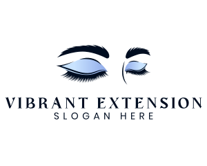 Feminine Beauty Eyelashes logo design