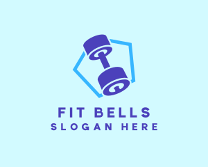 Fitness Gym Barbell  logo design