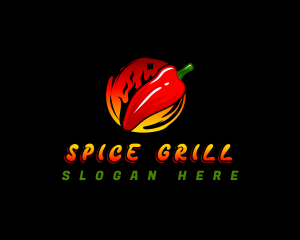 Pepper Chili New Mexico logo design