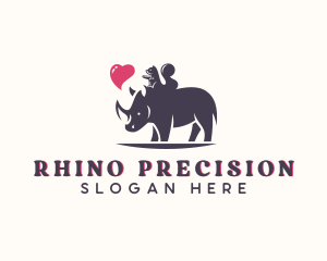 Squirrel Rhino Zoo logo design