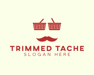 Shopper Man Mustache logo