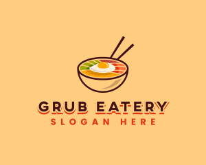 Bibimbap Korean Bowl logo design