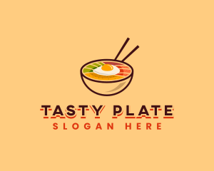 Bibimbap Korean Bowl logo design