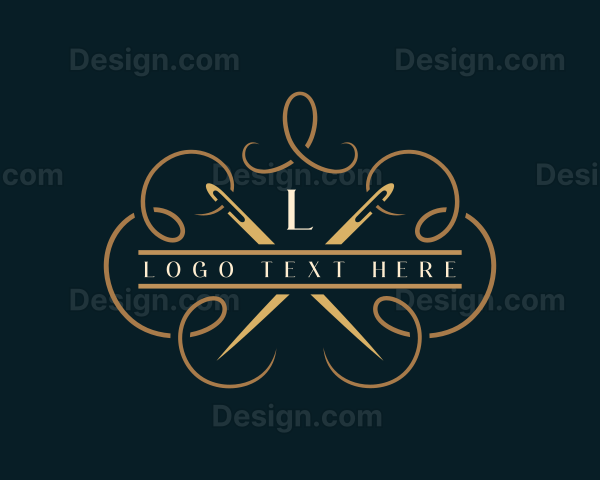 Needle Thread Garment Tailor Logo