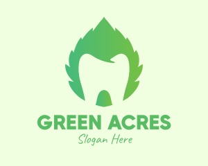 Green Mint Dental logo design