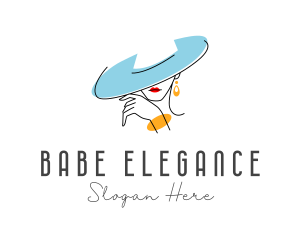 Elegant Fashion Lady logo design