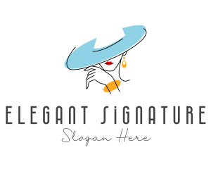 Elegant Fashion Lady logo design