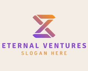 Gradient Digital Loop logo design