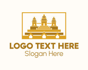 Ancient Temple Landmark Logo