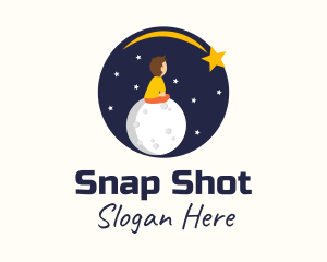 Child Shooting Star logo design