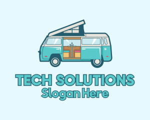 Camper Van Vehicle Logo