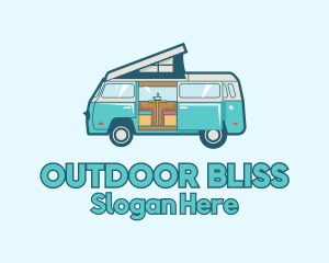 Camper Van Vehicle logo design