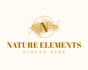 Natural Spa Watercolor logo design