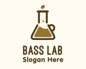 Lab Flask Coffee logo design