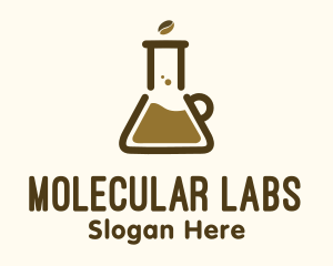 Lab Flask Coffee logo design